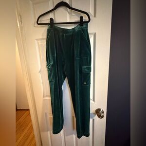 Lilly Pulitzer Teal Velour Pants